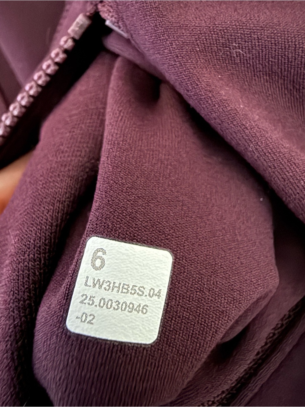 Lululemon Cropped Define Jacket 6 Black Plum Nulu Purple NWT New - Picture 5 of 6